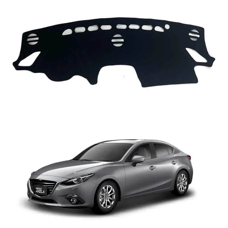 A Mazda 3-As Axela 2014-2018 2015 2017 Autó Műszerfal Borító Szőnyeg Kerülje a Fény Párna Anti-UV Esetben Szőnyeg Tartozékok Műszerfalon Mat