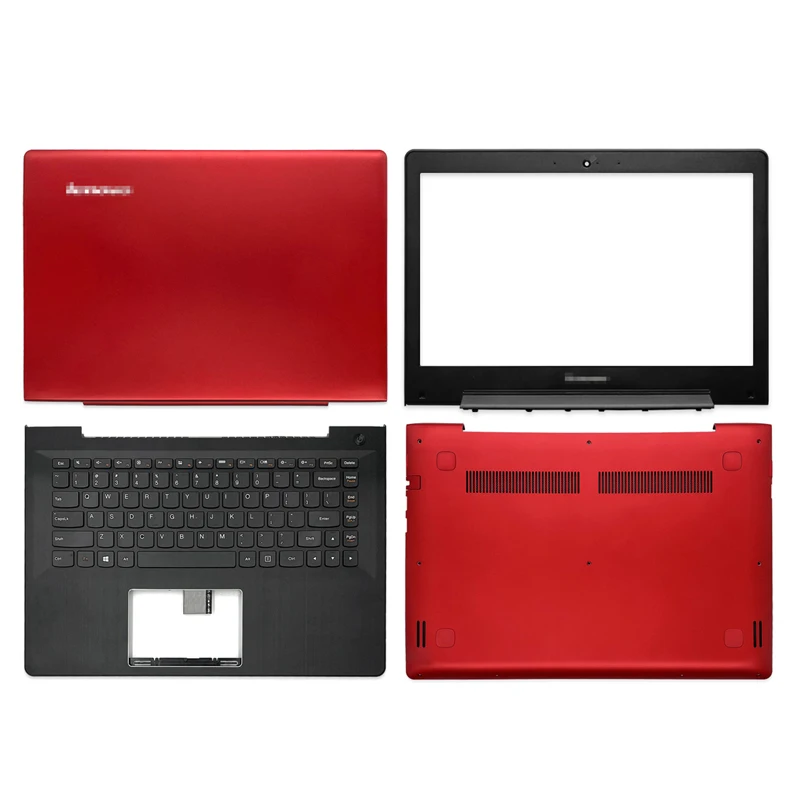 Új Lenovo S41 S41-70 S41-75 U41-70 300S-14ISK 500S-14ISK S41-35 Laptop LCD hátlap/Előlapot/Palmrest/Alsó Esetben Piros